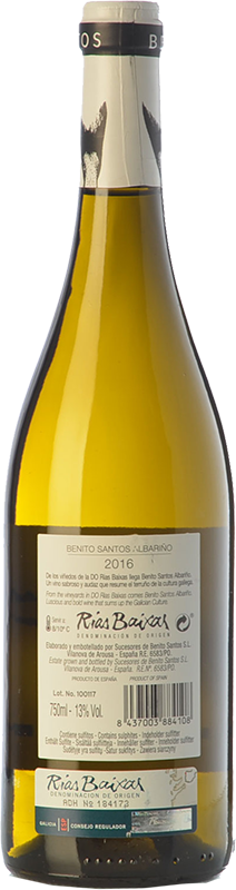 Benito Santos Albariño 2016 - Buy White Young Wine - Rías Baixas ...